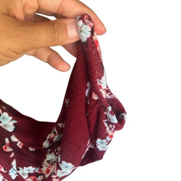 Lane Bryant babydoll peplum floral tunic blouse 26/28 #723 - Picture 3 of 8